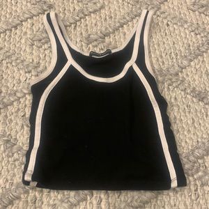 Brandy Melville black and white tank top